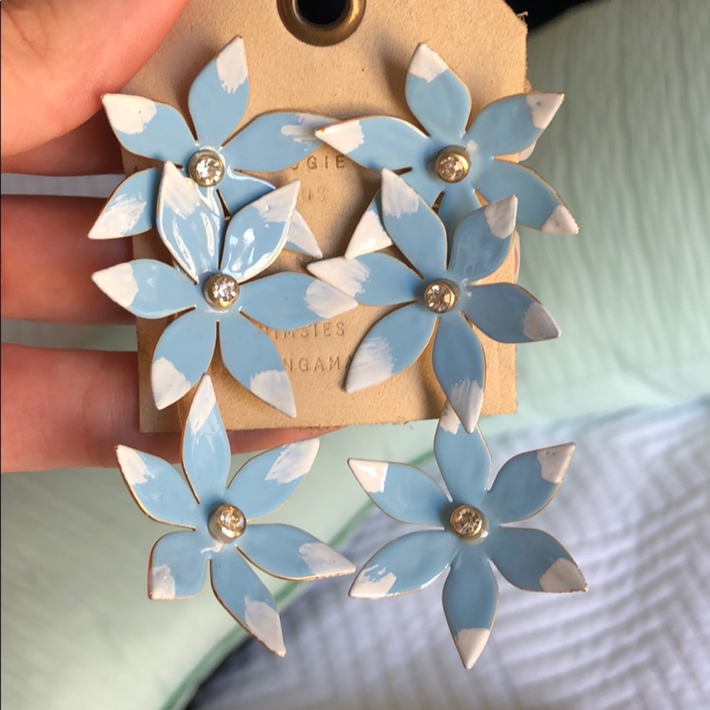 Brand new Anthropologie Flower Earrings